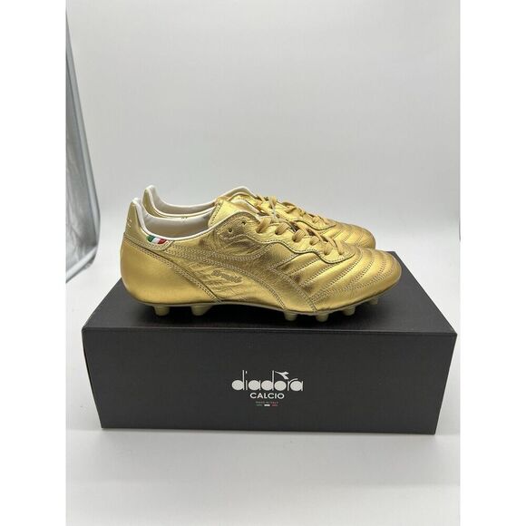 Diadora Brasil Italy OG LT+ MDPU Gold 101178029-85002 Men’s Size 10